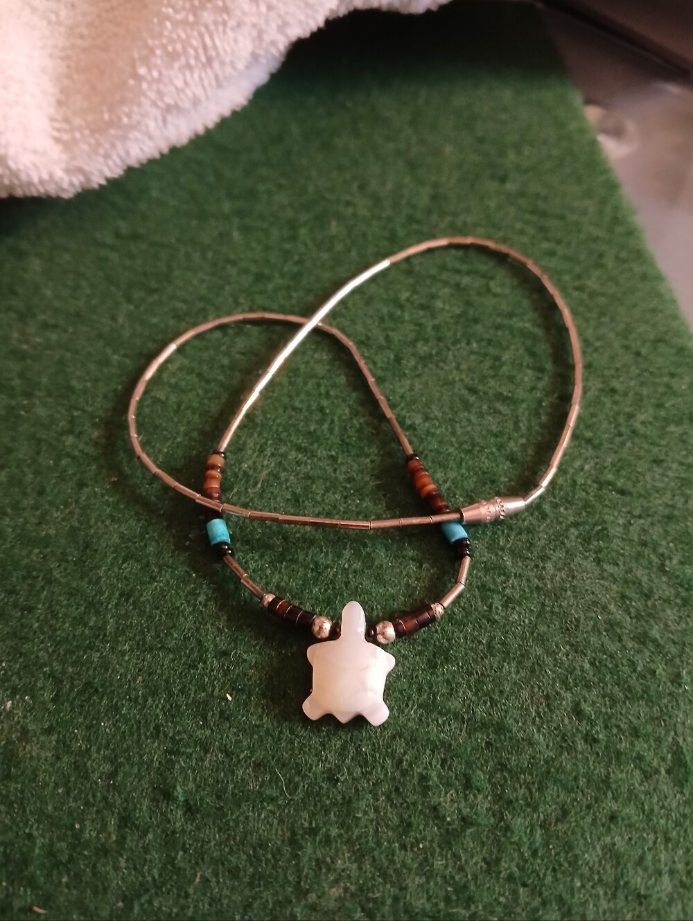 MOP Turtle Necklace